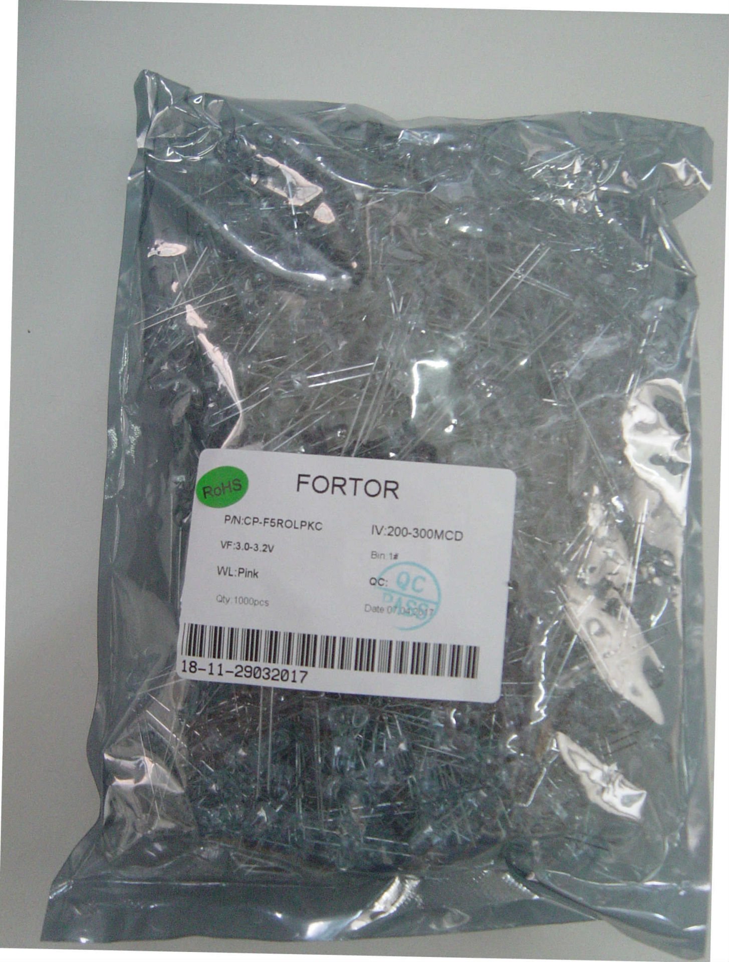 5mm Led Pembe Renk 1000Adet