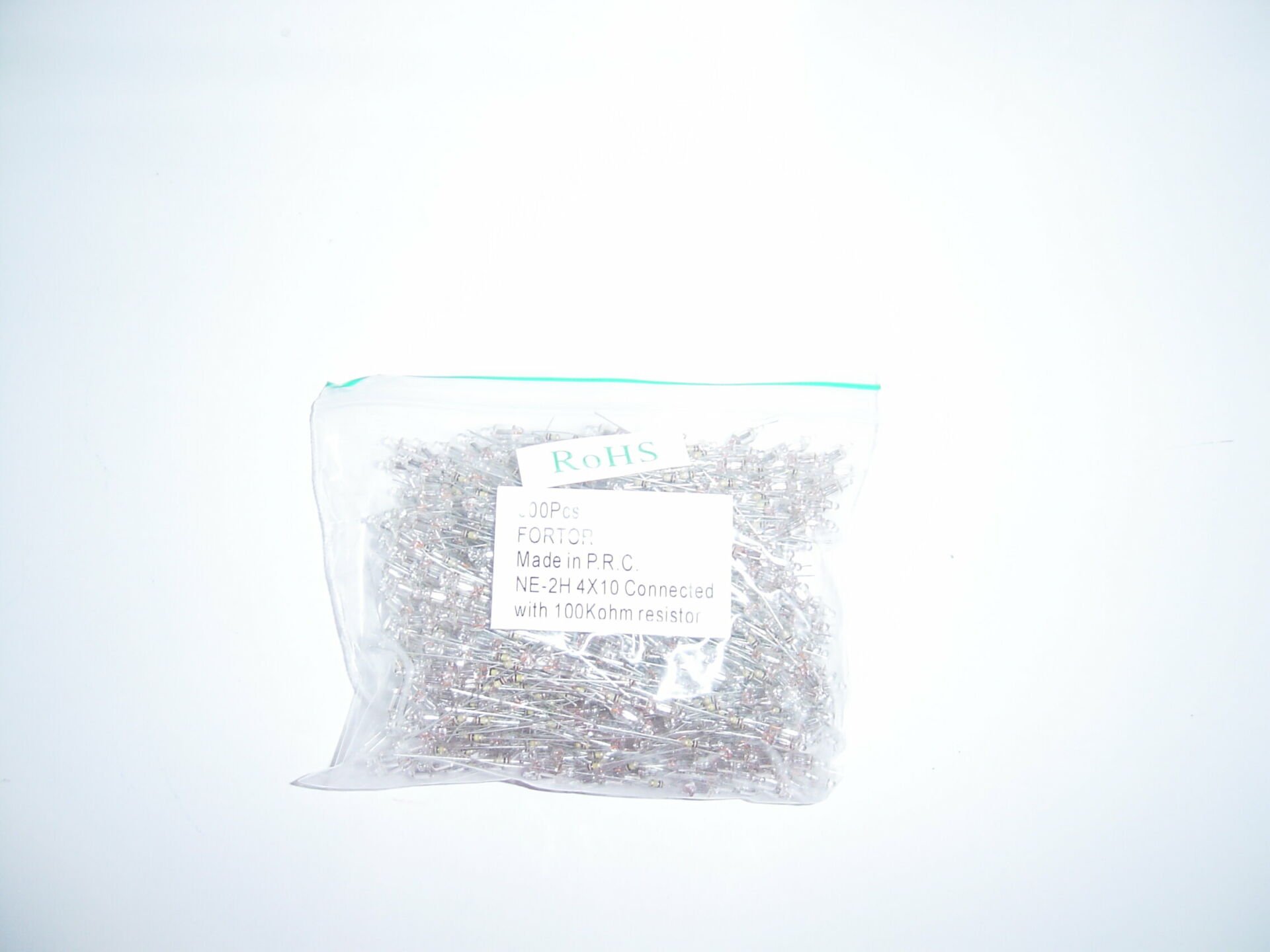 NE-2H / Neon Ampül Kırmızı 4 x 10 Dirençli 30 mm 500 Adet