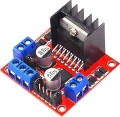 AR-015 L298N Voltaj Regulatörlü Çift Motor Sürücü Kartı