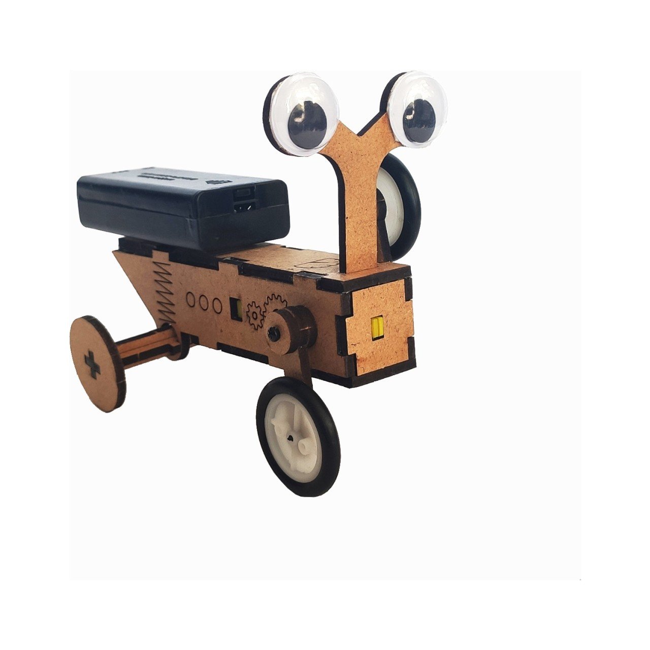 Robotik Şeyler Kendin Yap Taktuk Robot Eğitici Oyuncak Seti Boyanabilir Ahşap