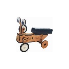 Robotik Şeyler Kendin Yap Taktuk Robot Eğitici Oyuncak Seti Boyanabilir Ahşap