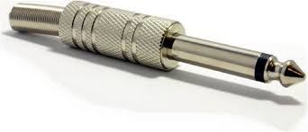 6.3mm Mono Jack Fiş Metal 100Adet