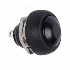 Mantar Buton Push Buton Oval Siyah 100Adet PBS-33B