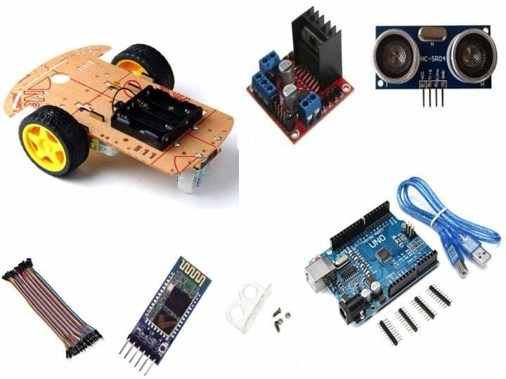 Arduino Bluetooth Robot Araba Kiti 2WD