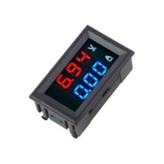 AR-293 Dijital Voltmetre Ampermetre DC 100V 10A Kırmızı Mavi
