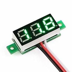 AR-262 0.28'' 0-100Volt Yeşil Voltmetre 3 Kablolu