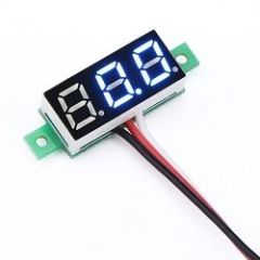 AR-262A 0.28'' 0-100Volt Mavi Voltmetre 3 Kablolu