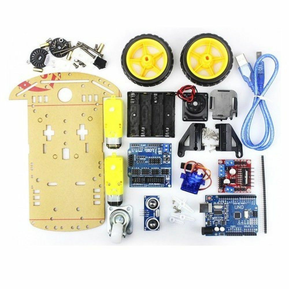 Arduino 2WD Engelden Kaçan Robot Araba Kiti