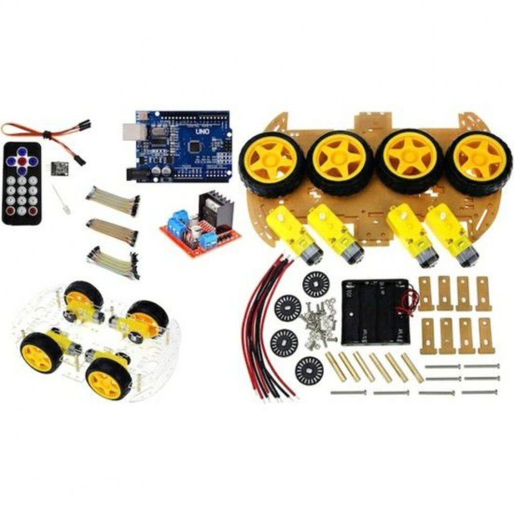 Arduino 4WD Araç Seti Kumandalı Set IR