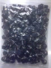 PBS-11B Push Buton Yuvarlak Plastik Anahtarlı Siyah 12mm 100Adet