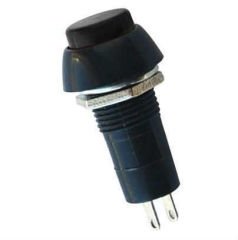 PBS-11B Push Buton Yuvarlak Plastik Anahtarlı Siyah 12mm 100Adet