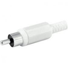 RCA Jack Plastik Beyaz 100Adet