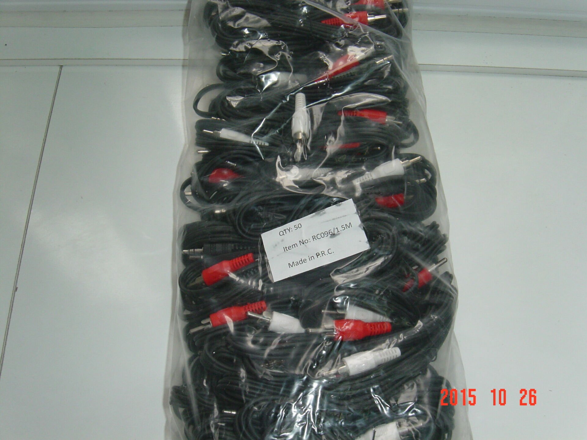 2RCA-3.5Stereo Kablo 1.5 Metre