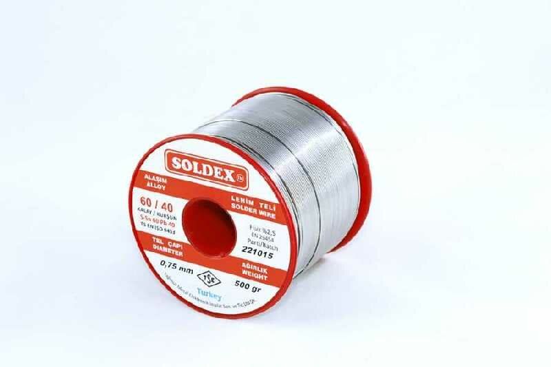 Soldex 0.75mm 500gram 60/40 lehim teli